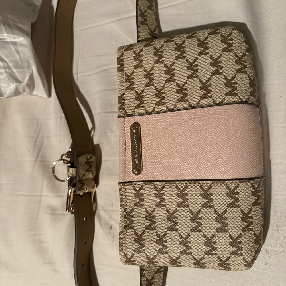 Michael Kors Pink and Brown Women's Bag